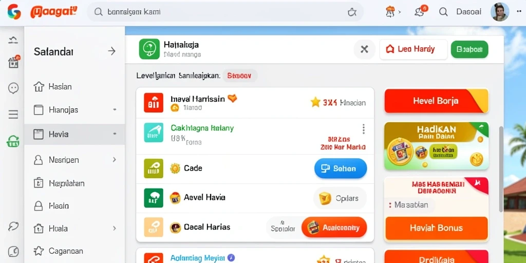 Tampilan utama 987UP yang menarik dan intuitif.