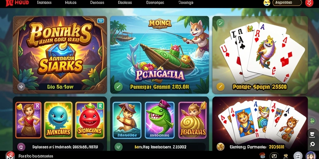 Tampilan awal game yang menarik dan interaktif.