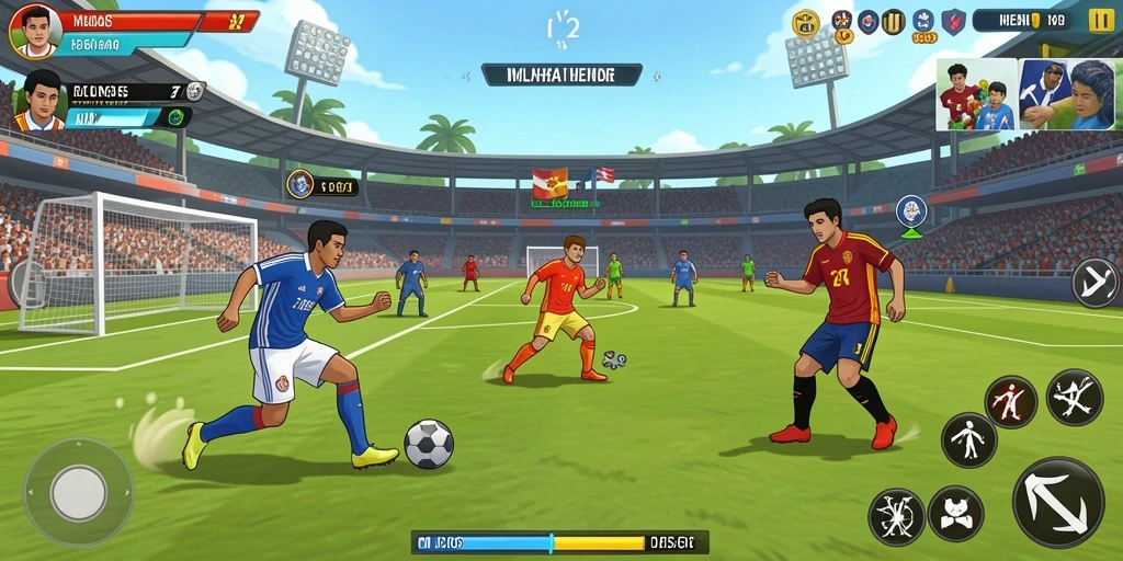 Tampilan awal game yang menarik dan mudah dinavigasi.