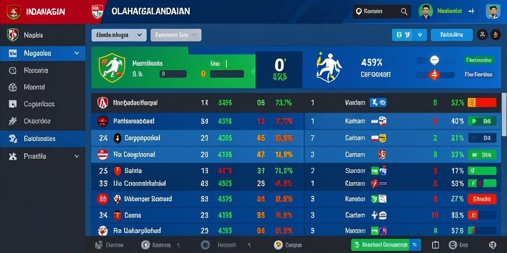 Tampilan utama permainan dengan menu yang intuitif.