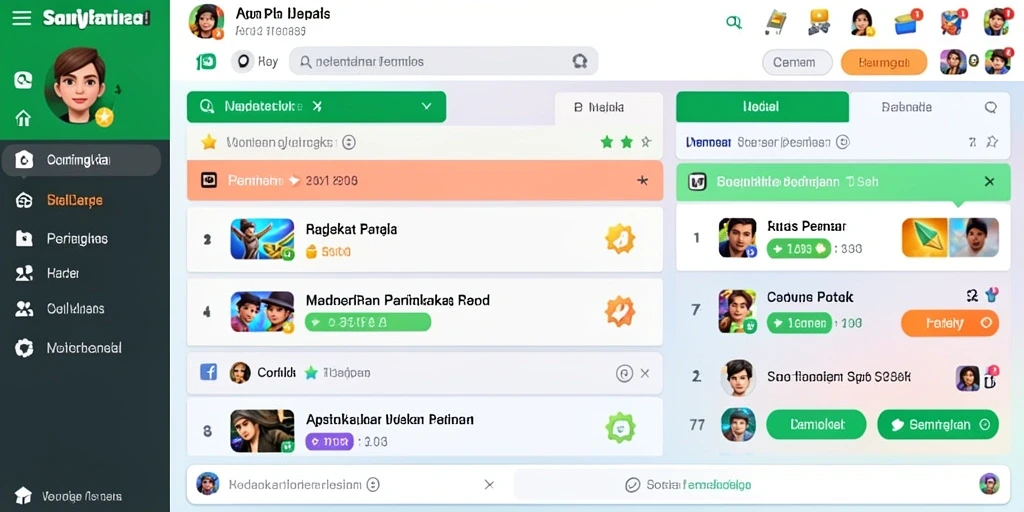 Tangkapan layar pertama menampilkan gameplay aksi dari TIMNAS4D.