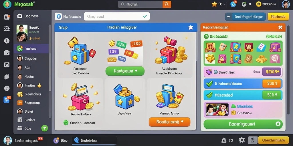 Tampilan menu utama yang menarik dan mudah digunakan.