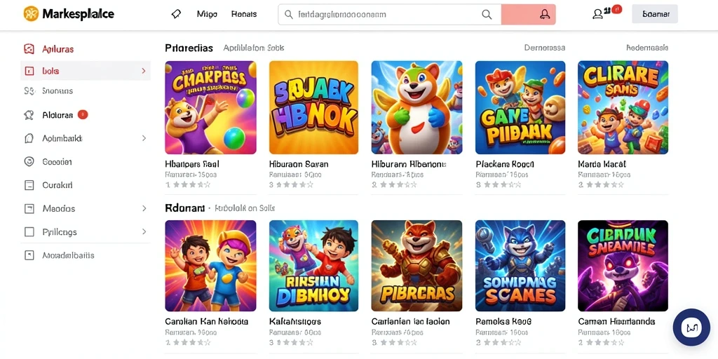 Tangkapan layar level pertama yang penuh warna.